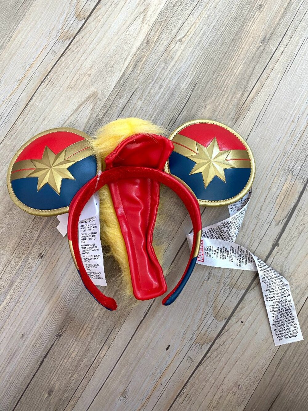 Disney Parks Captain Marvel Mickey Ears Headband NWT